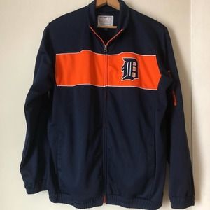 Detroit Tigers genuine merchandise track jacket with elastic waist size M